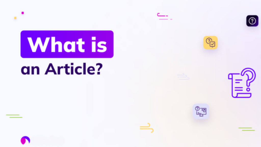 what is article writing